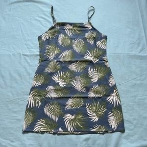 Nwt Urban Outfitters Palm Tree Leaf Mini Dress